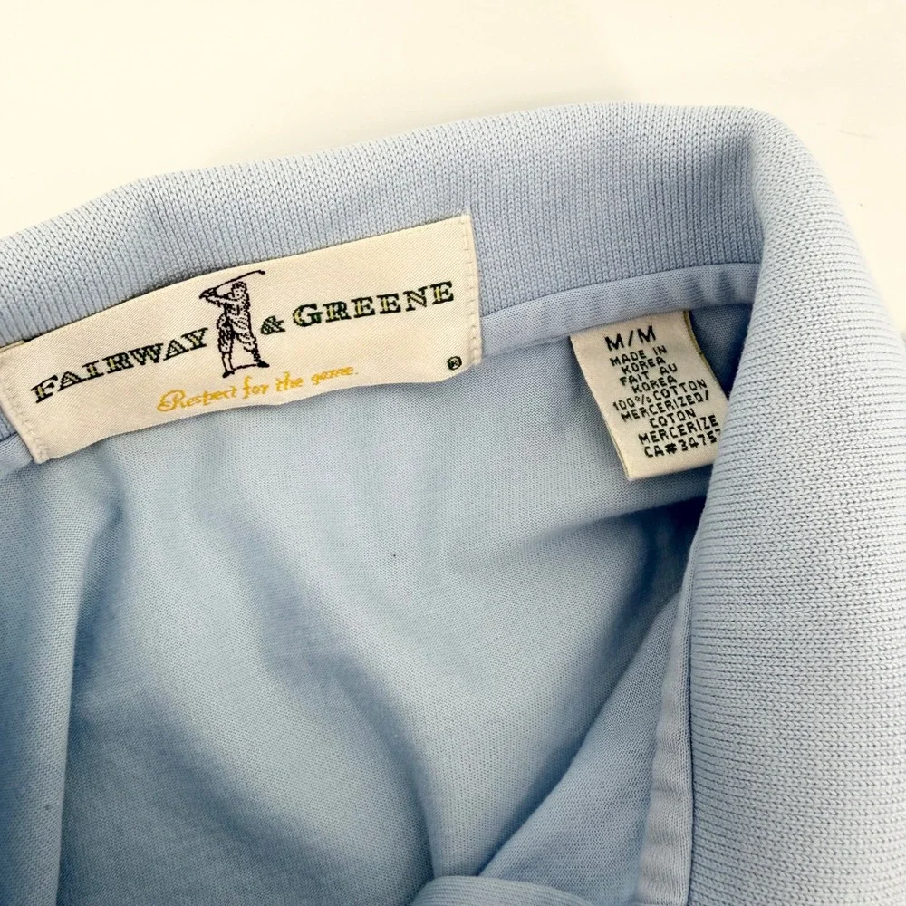 Fairway & Greene Mens Polo Size M Blue Chenal Country Club 2006 Arkansas Cup